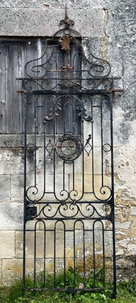 Louis 15 gate 
Decorated with volutes and...