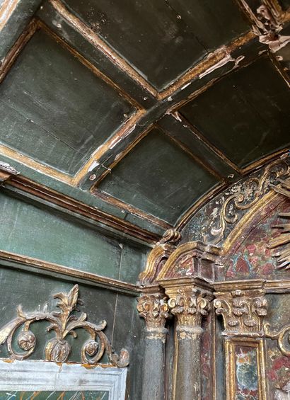  Renaissance altar 
Companion piece or miniature of an Italian church interior. 
The...