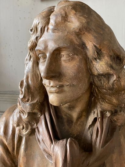  Jean Baptiste Poquelin known as Molière 
After the model of the sculptor J.A Houdon....