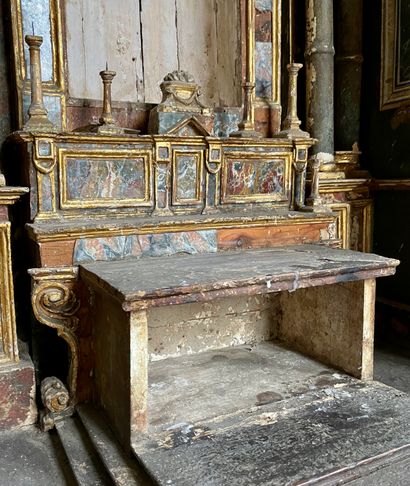  Renaissance altar 
Companion piece or miniature of an Italian church interior. 
The...