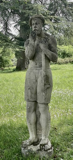 Shepherd of the Landes 
Statue with the image...