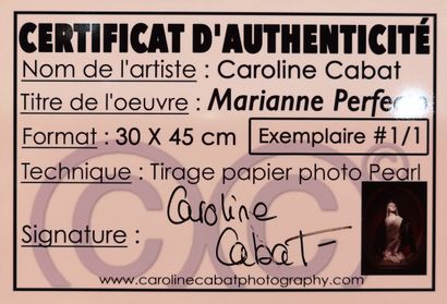 null « Marianne Perfecto » Exemplaire unique TIRAGE PAPIER PEARL - Format 30X45
