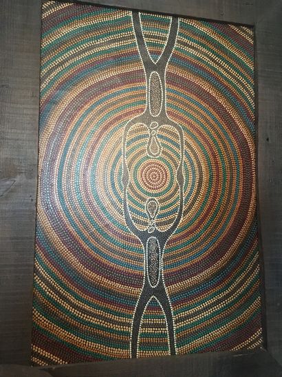 Paire de peintures aborigènes