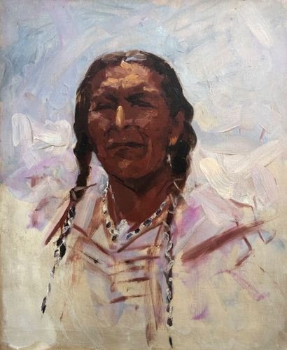 Modern School 
Portrait of a Native American...