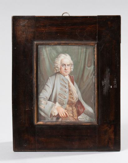 Travail dans le gout du XVIIIe siècle 
Portrait...