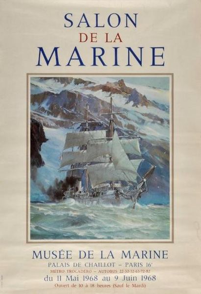 Guy ARNOUX (1886 - 1951) Deux affiches pour le salon de la Marine au Musée de la...