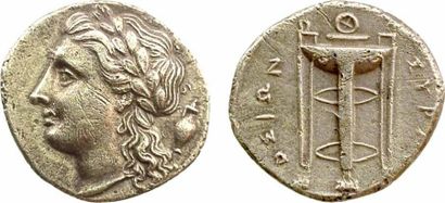 Sicile Agathoklès, 50 litrai en électrum, Syracuse, 317-289 av. J.-C. - A/Anépigraphe...
