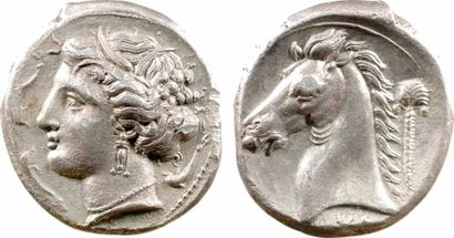 null Monnayage Siculo-punique, tétradrachme, Carthage, c.310 av. J.-C. - A/Anépigraphe...