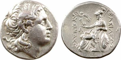 Thrace Lysimaque, tétradrachme, Pella (?), c.286-281 av. J.-C. - A/Anépigraphe -...