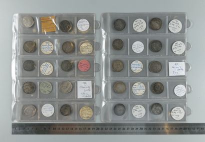  Ordinary and Extraordinary of the wars. Binder with 79 silver tokens