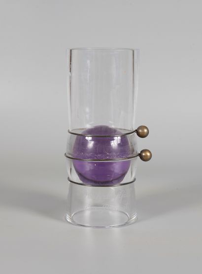Hubert Le GALL 
«Mars» 2004 
Vase en cristal...