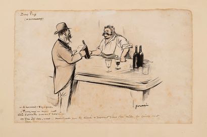 null Jean-Louis FORAIN (1852-1931)

The absinthe drinkers

Ink

25 x 40 cm.

(st...