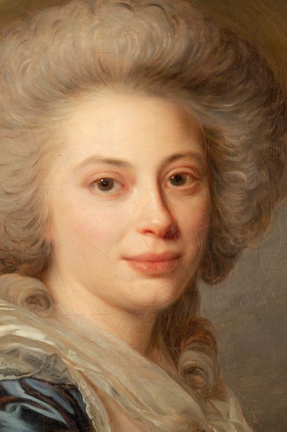  Antoine VESTIER (Avallon 1740 – Paris 1824) 
Portrait de Madame Hamon des Roches...