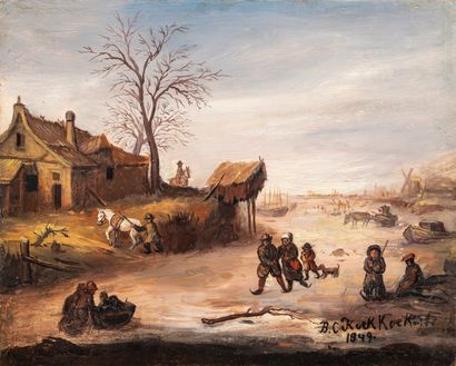 Follower of Barend Cornelis KOEKOEK (1803-1862)

Skating...