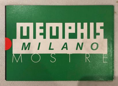 MEMPHIS MILANO Ensemble de deux cartons d’invitation pour : 
-l’exposition « Vetri...