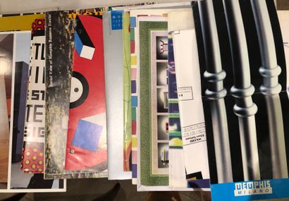 MEMPHIS MILANO Large lot of catalogues and brochures from various Memphis collections...