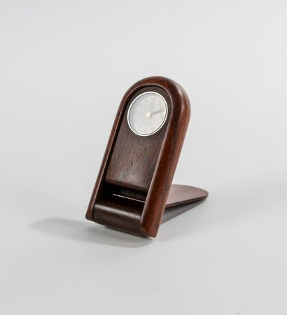 BOTTEGA GHIANDA Petite horloge de voyage, modèle crée en 1930 
Réalisation Bottega...