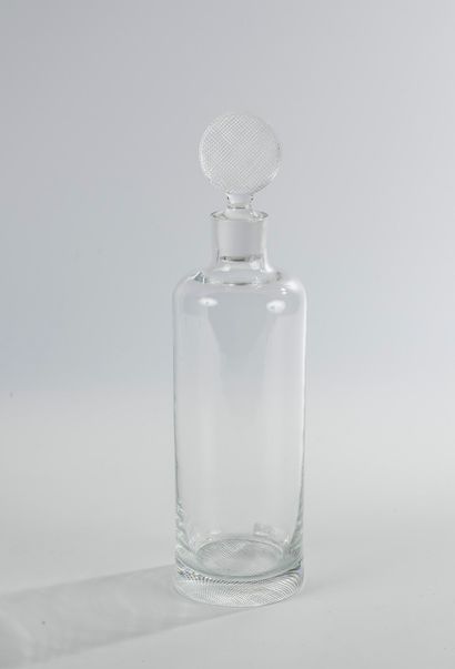 Adolf LOOS (1870-1933) Carafe, et partie de service de verres, en verre, modèle crée...