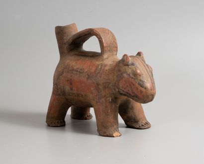 Terracotta animal. Narino, Carchie, Colombia...