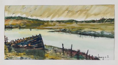 null L. P. Robert LAVOINE (1916 - 1999)

Landscape of Brittany, Normandy, Seine-et-Marne...