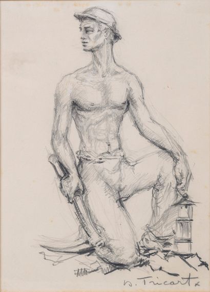 Daniel TRICART (born in 1926) 
Naked torso...