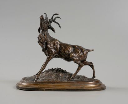 Ferdinand PAUTROT (1832-1874) 
Deer 
Proof...