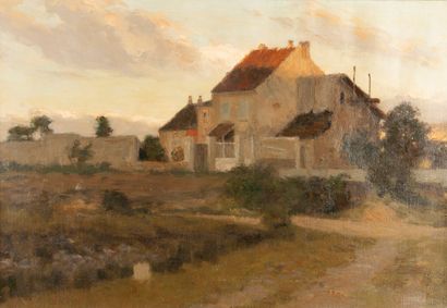 Joseph-Paul MESLE (1855-1927) 
House, at...
