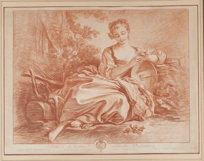 null Gilles DEMARTEAU (1722-1766), d’après François BOUCHER (1703-1770)

Jeune femme...