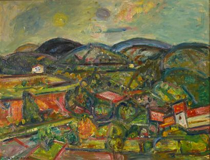 Pinchus KREMEGNE (1890-1981) 
Landscape 
Oil...