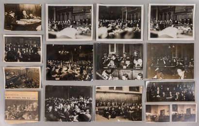 a batch of 13 photos representing the trial...