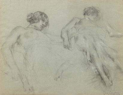  Léon François COMERRE (1850-1916) 
Study...
