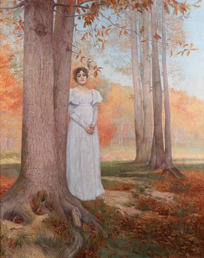 R. LOUBERE (19th-20th century) 
Autumn, 1896...