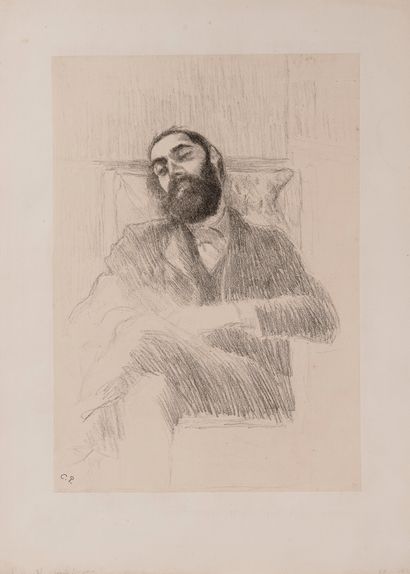  Camille PISSARRO (1830 – 1903) 
Convalescence – Lucien Pissarro 
Zincographie sur...