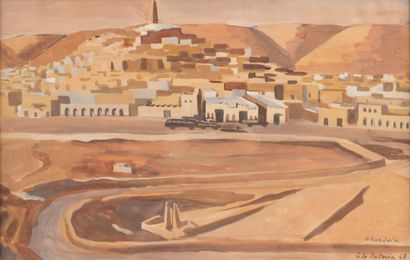 null Georges LE POITEVIN (1912-1992)

Ghardaïa, 1948

Gouache sur papier située,...