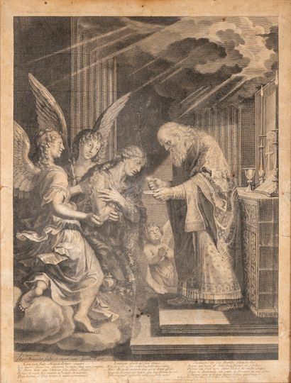  Gilles ROUSSELET (1610-1686), after Jacques STELLA (1596-1657) 
The death of Saint...