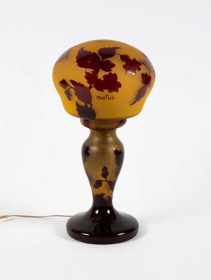 Henri MONTESY (1879-1946)

Lampe champignon

Verre...