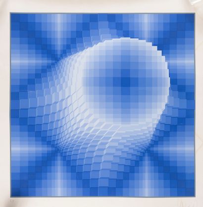  Jean-Pierre VASARELY (1934-2002) dit YVARAL 
Composition cinétique 
Lithographie...