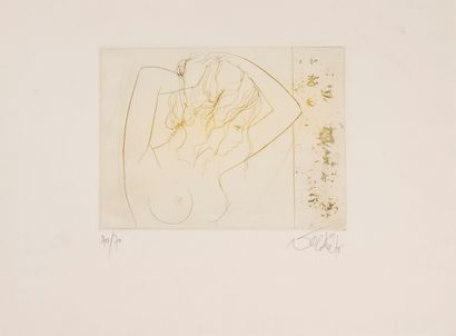 Modern School 
Erotic lithograph 
Signed...