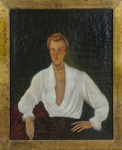 Modern School 
Portrait of Jacques FATH 
Canvas...