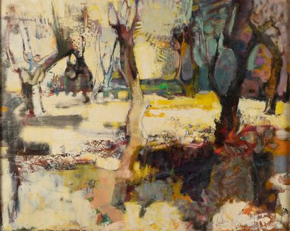 Louis FABIEN (1924-2016) 
Trees, 1961 
Canvas...