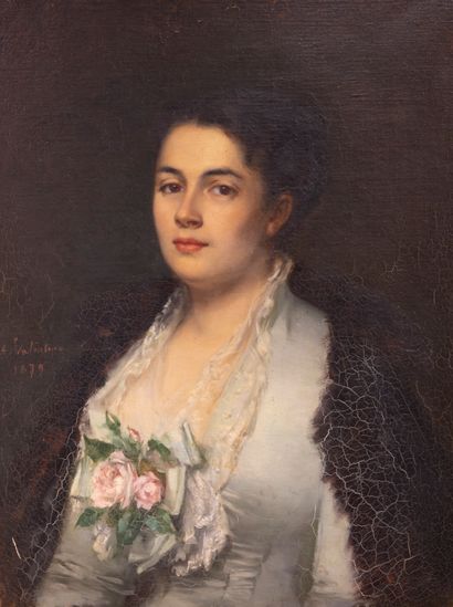 Amélie VALENTINO (1842-1921) 
Portrait of...