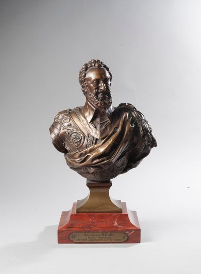 Henry IV. 
Bronze bust representing King...