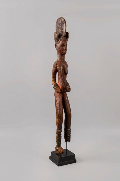NIGER. Wooden sculpture representing a dancer....