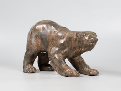 Pierre CHENET 
Brown bear. 
Proof in bronze...