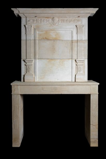 Louis 16 style mantel. 
The right lintel...
