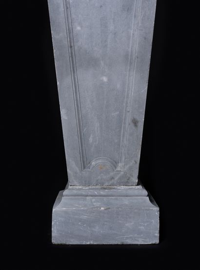  Gaine style Louis 14. 
Fût monolithe à décor de cadres reposant sur une base cubique....