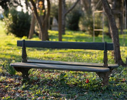 Garden bench. 
Dated 1875. 
By the Val d'Osne...