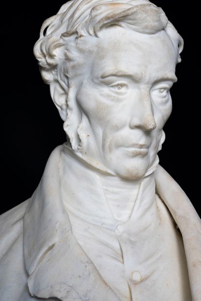  Buste de Charles-Pierre-Joseph Normand (1765-1840). 
Architecte, graveur et dessinateur,...