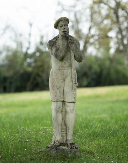 Shepherd of the Landes. 
Statue in the image...