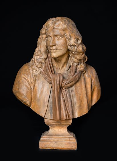  Jean Baptiste Poquelin dit Molière. 
D'après le modèle du sculpteur J.A Houdon (1741...